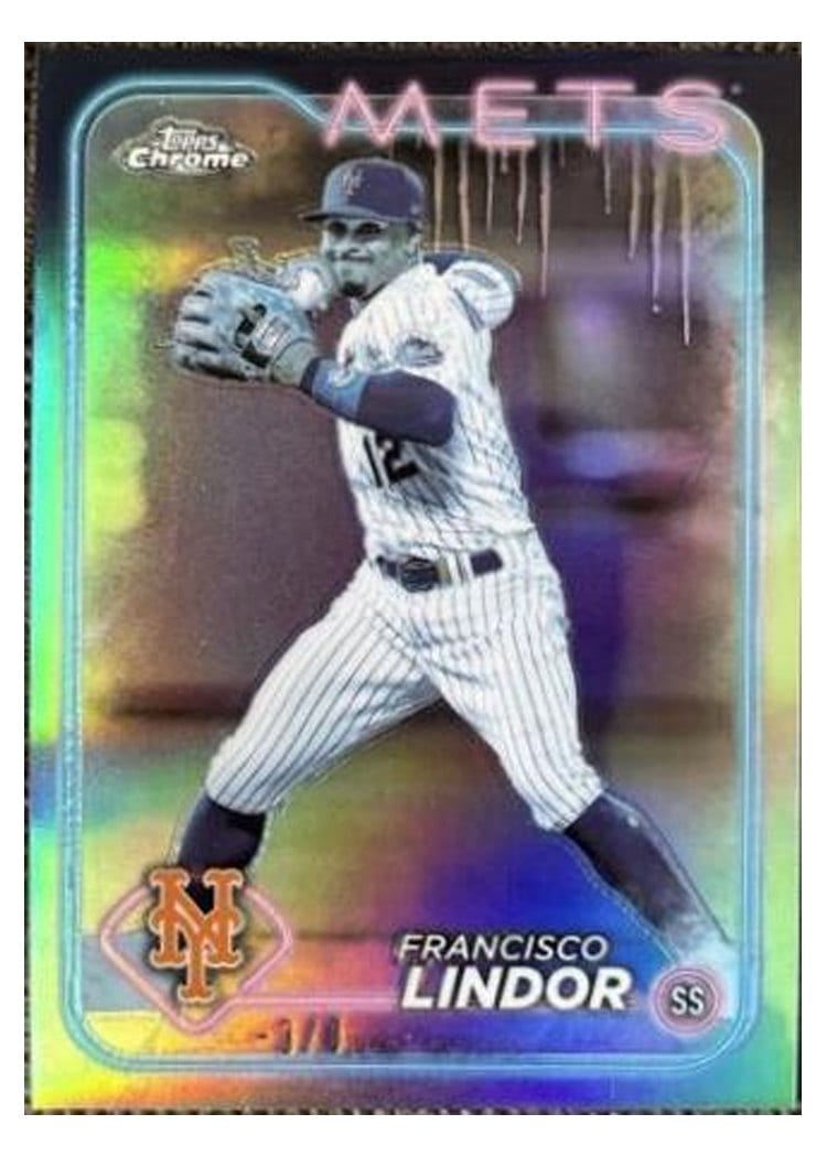 2024 Topps Chrome Francisco Lindor #137 card