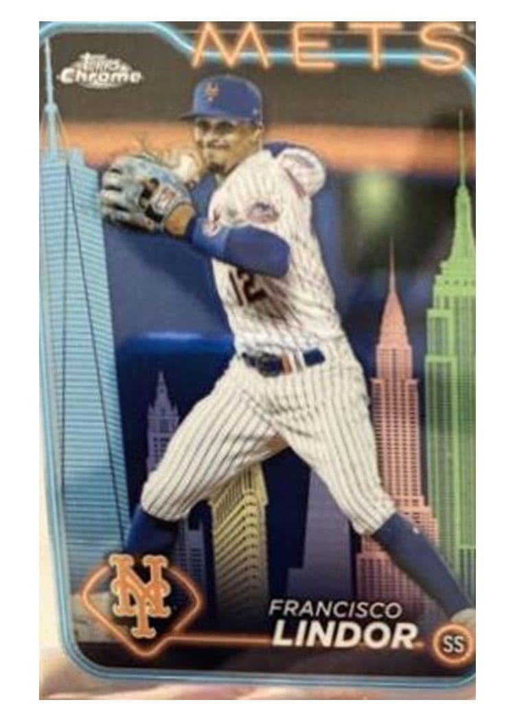 2024 Topps Chrome Francisco Lindor #137 card