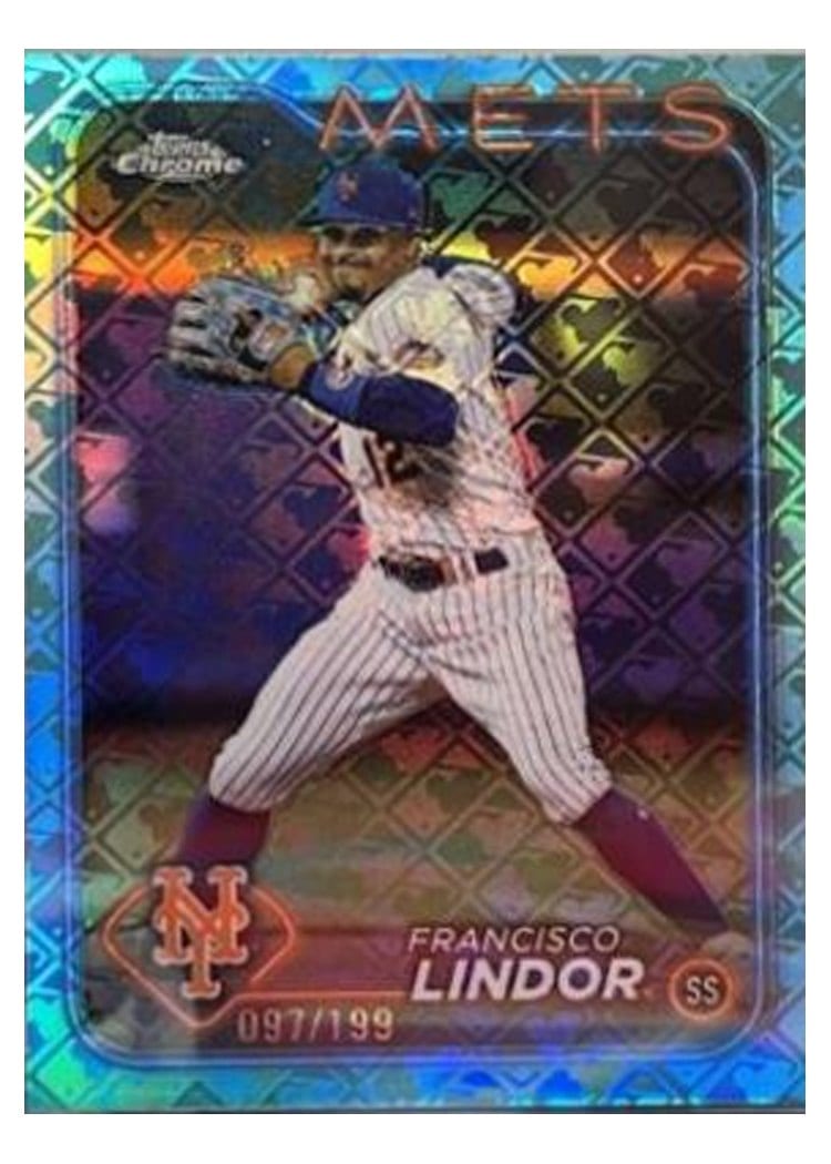 2024 Topps Chrome Francisco Lindor #137 card