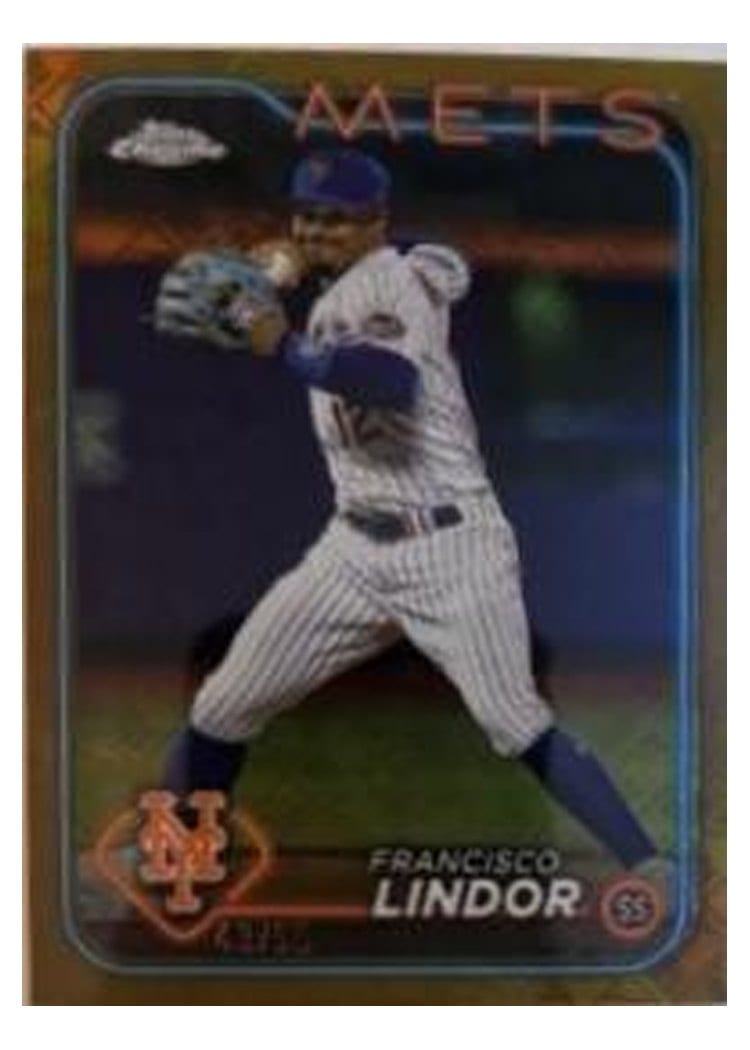 2024 Topps Chrome Francisco Lindor #137 card