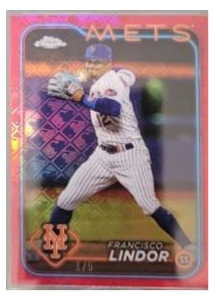 2024 Topps Chrome Francisco Lindor #137 card