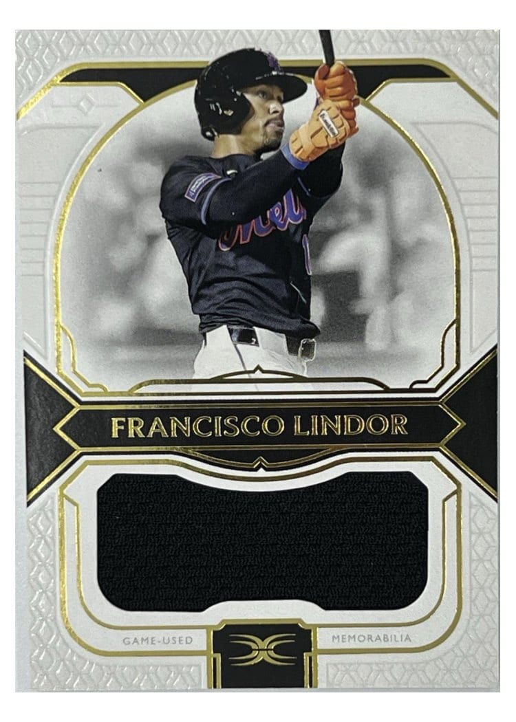 2024 Topps Definitive Collection Jumbo Relics Francisco Lindor #DJRC-FL card