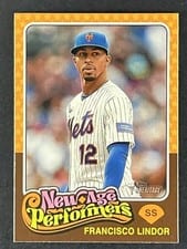 2024 Topps Heritage New Age Performers Francisco Lindor #NAP-11 card