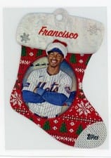 2024 Topps Holiday Stocking Die Cut Ornaments Francisco Lindor #SDC-6 card