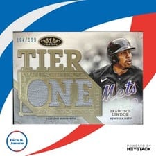 2024 Topps Tier One Die-Cut Relics Francisco Lindor #T1RD-FL card