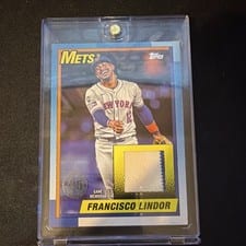 2025 Topps 1990 Topps Baseball All-Star Relics Francisco Lindor #90ASR-FL card