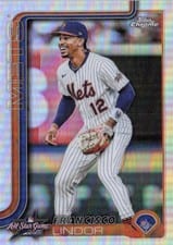 2025 Topps Chrome Update 2025 All Star Game Francisco Lindor #ASGC-13 card