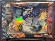 2025 Topps Cosmic Chrome Planetarium Francisco Lindor #P-9 card
