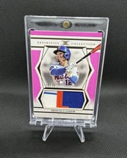 2025 Topps Definitive Collection Jumbo Relic Collection Francisco Lindor #DJRC-FL card