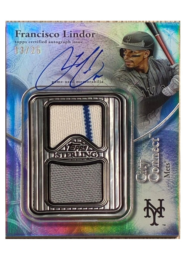 2025 Topps Sterling Connection Autographed Relics Francisco Lindor #SCA-FL card