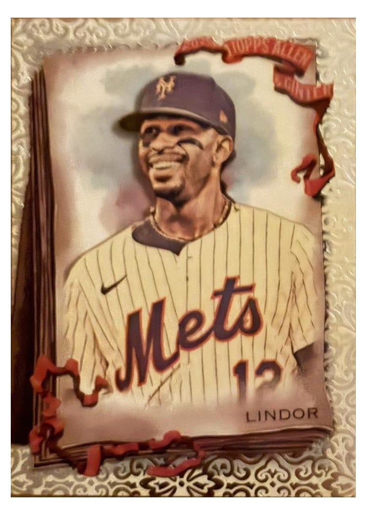 2026 Topps Allen & Ginter Francisco Lindor Silver Portrait #1 card