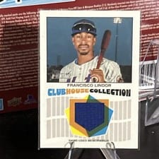 2026 Topps Heritage Clubhouse Collection Relics Francisco Lindor #CCR-FL card