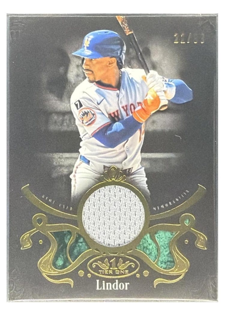 2026 Topps Tier One Shadow Relics Francisco Lindor #SR-FL card