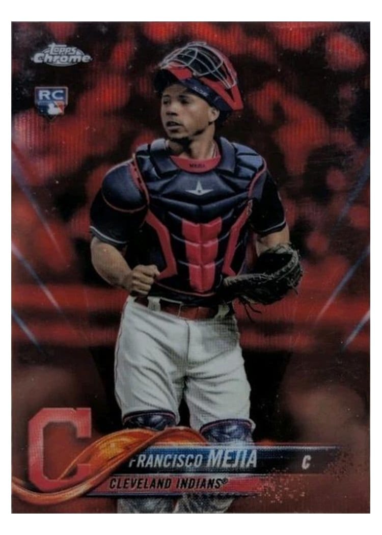 2018 Topps Chrome Base Set Francisco Mejia #92 card