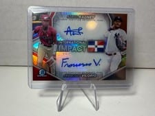 2024 Bowman Chrome International Impact Autographs Francisco Vilorio / Adriel Radney #II-RV card