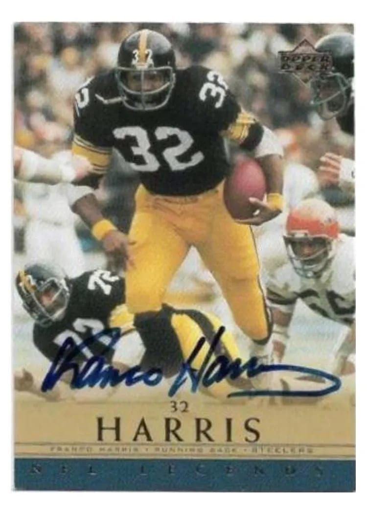 2000 Upper Deck Legends Autographs Franco Harris card