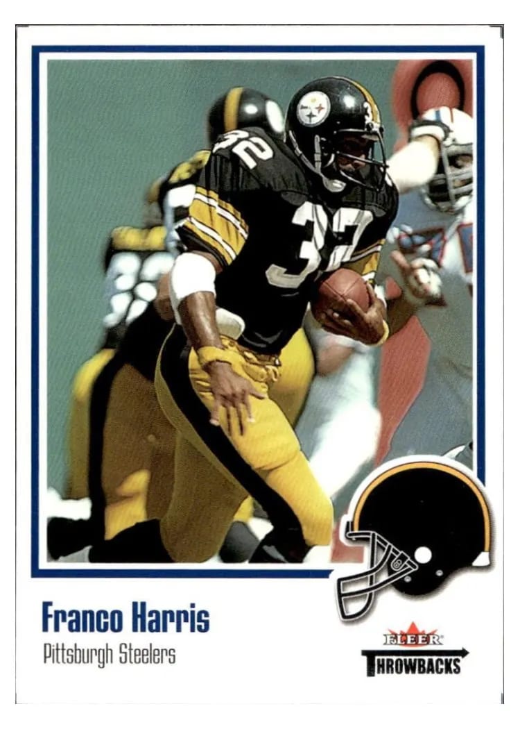 2002 Fleer Throwbacks Franco Harris #2 card