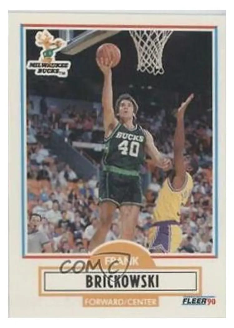 1990 Fleer Update Frank Brickowski #U-52 card