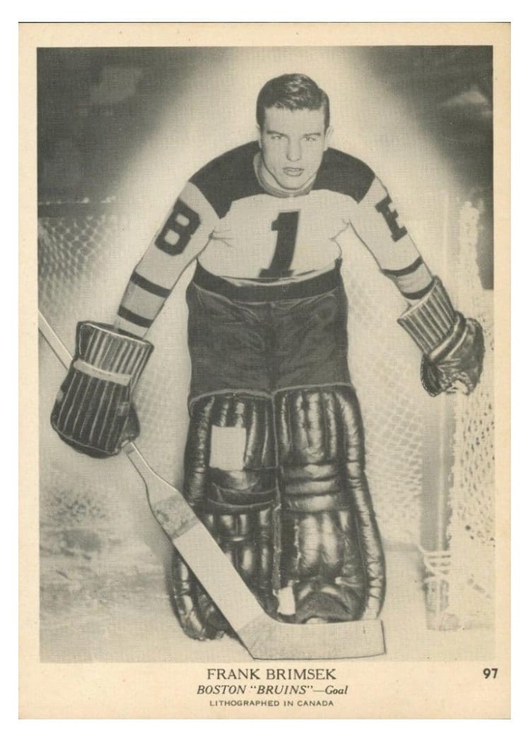 1939 O-Pee-Chee V301-1 Frank Brimsek #97 card