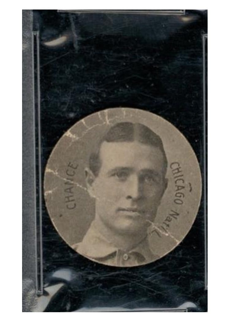 1909 Colgan's Chips Stars of the Diamond Frank Chance card