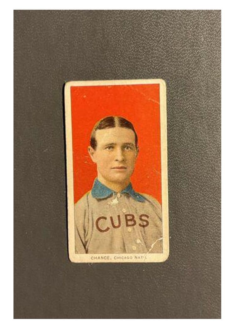 1909 T206 Piedmont 150 Frank Chance Red Background card