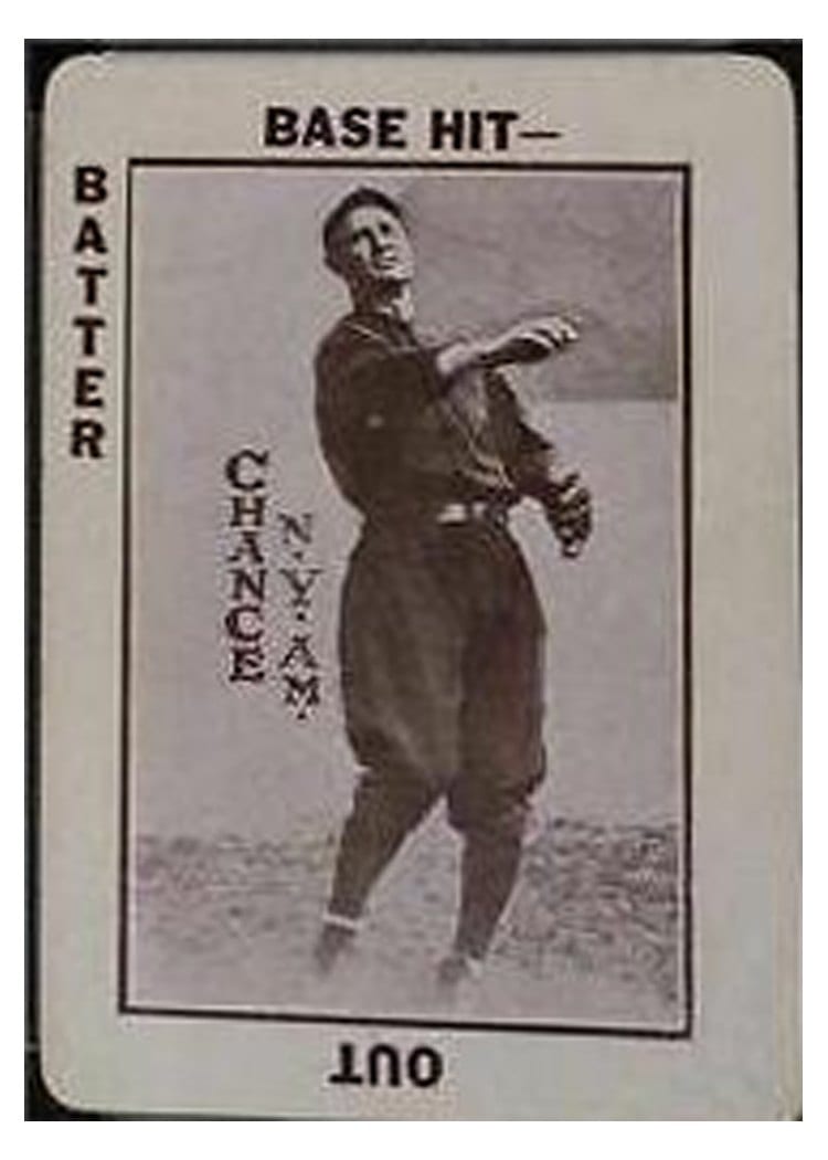 1913 National Game Frank Chance card