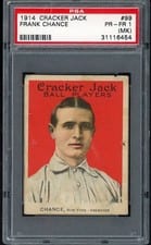 1914 Cracker Jack Frank Chance #99 card
