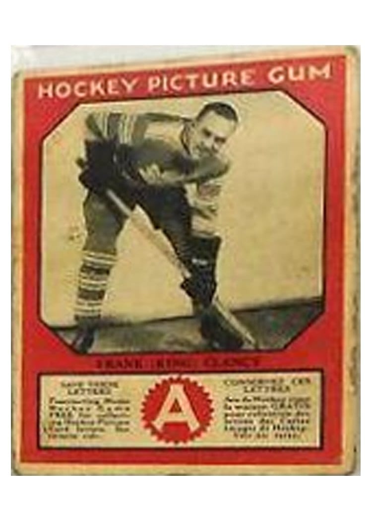 1933 V252 Canadian Gum Frank Clancy card