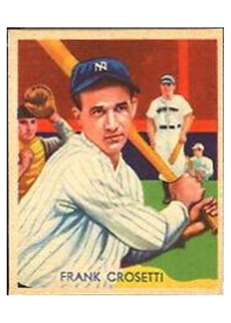 1936 Diamond Stars Frank Crosetti #86 card