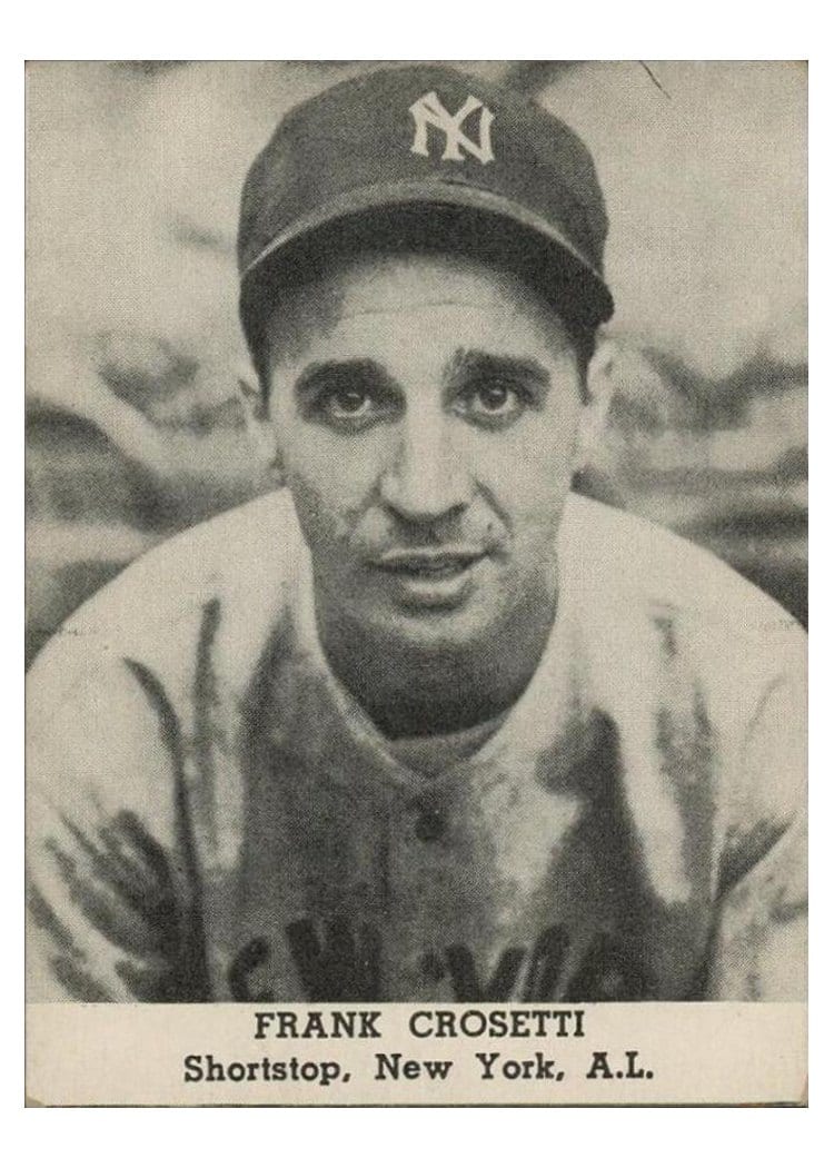 1947 Tip Top Bread Frank Crosetti card