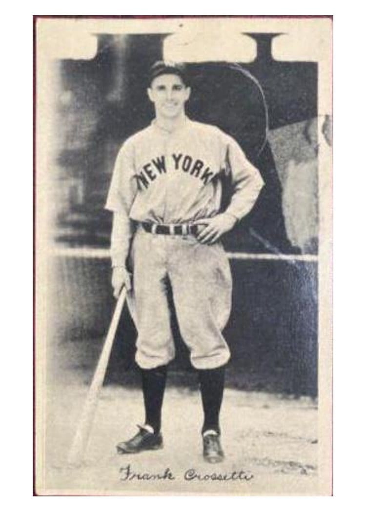 1936 National Chicle Fine Pens Frank Crossetti card