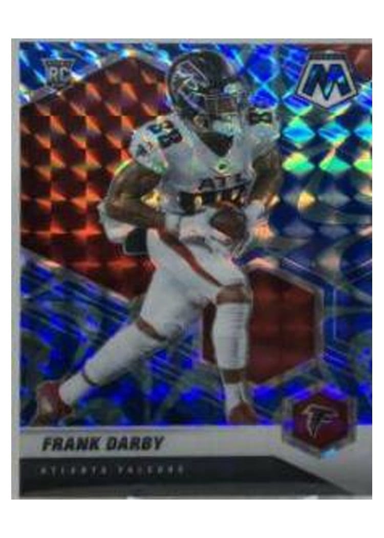 2021 Panini Mosaic Base Set Frank Darby Reactive Blue Mosaic #389 card