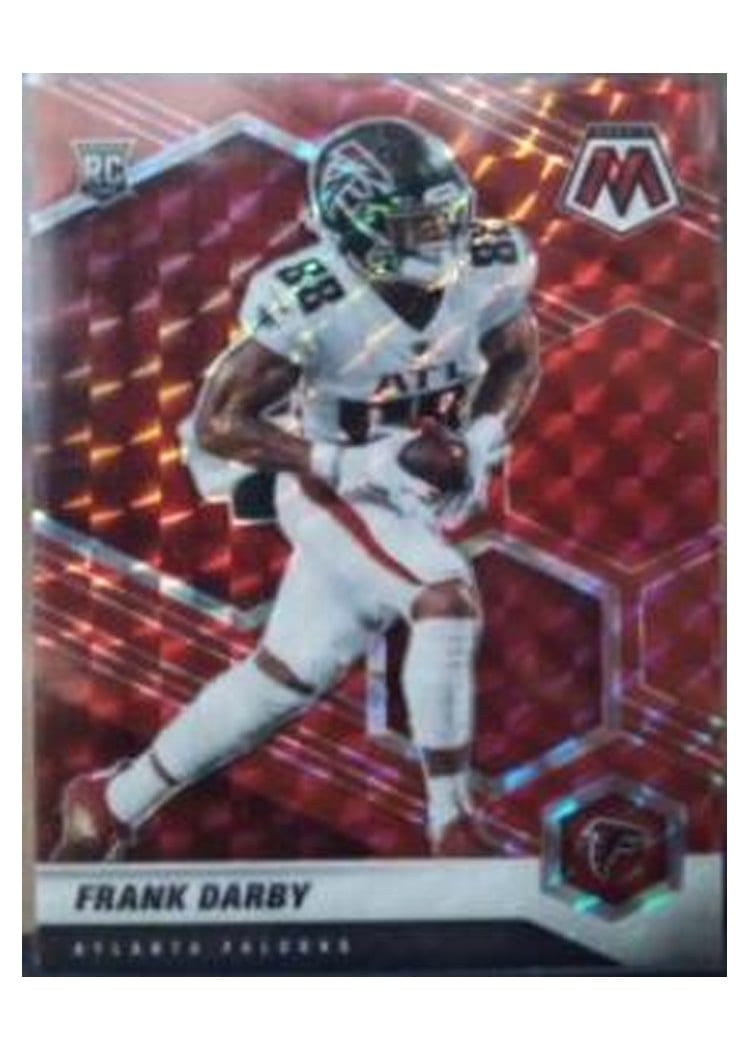 2021 Panini Mosaic Base Set Frank Darby Camo Red Mosaic #389 card