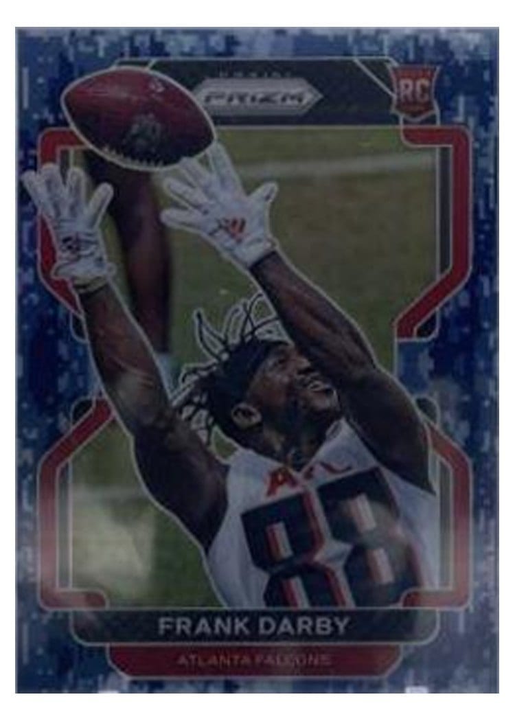 2021 Panini Prizm Base Set Frank Darby Navy Camo Prizm #406 card