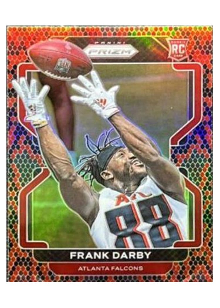 2021 Panini Prizm Base Set Frank Darby Snakeskin Prizm #406 card