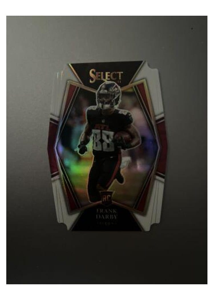 2021 Panini Select Base Set Frank Darby White Die Cut #195 card