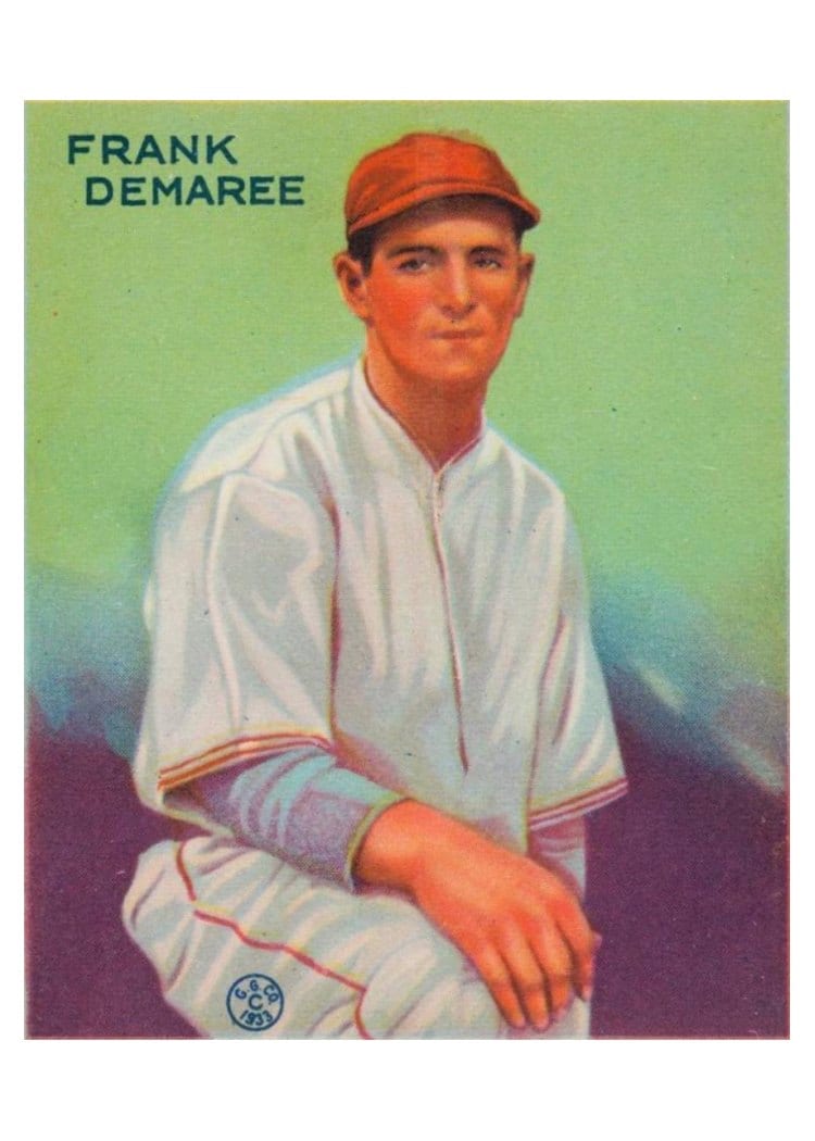 1933 Goudey Frank Demaree #224 card