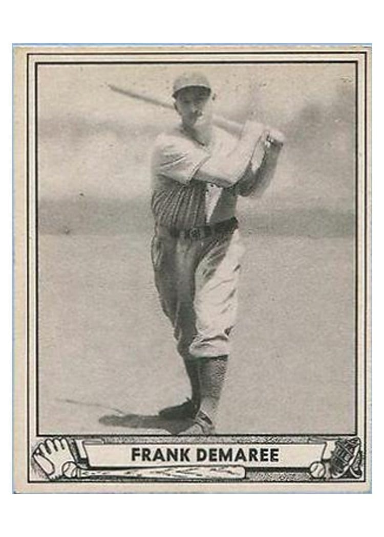 1940 Play Ball Frank Demaree #90 card