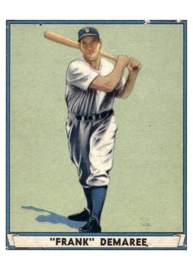 1941 Play Ball Frank Demaree #58 card