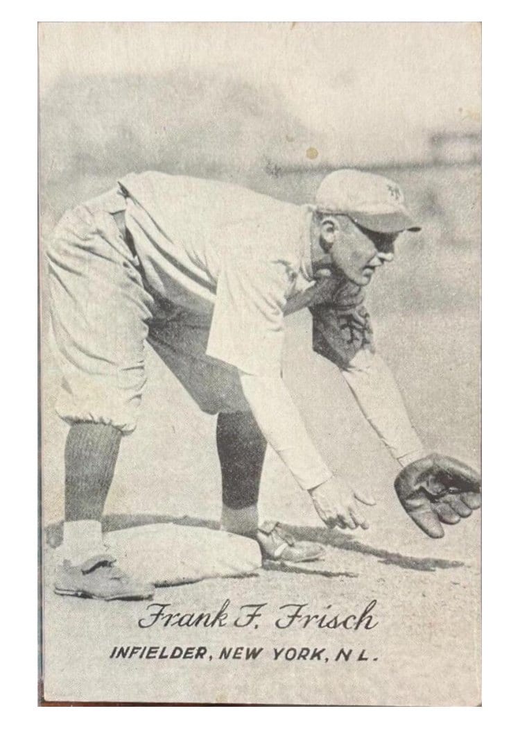 1921 Exhibits Frank F. Frisch card