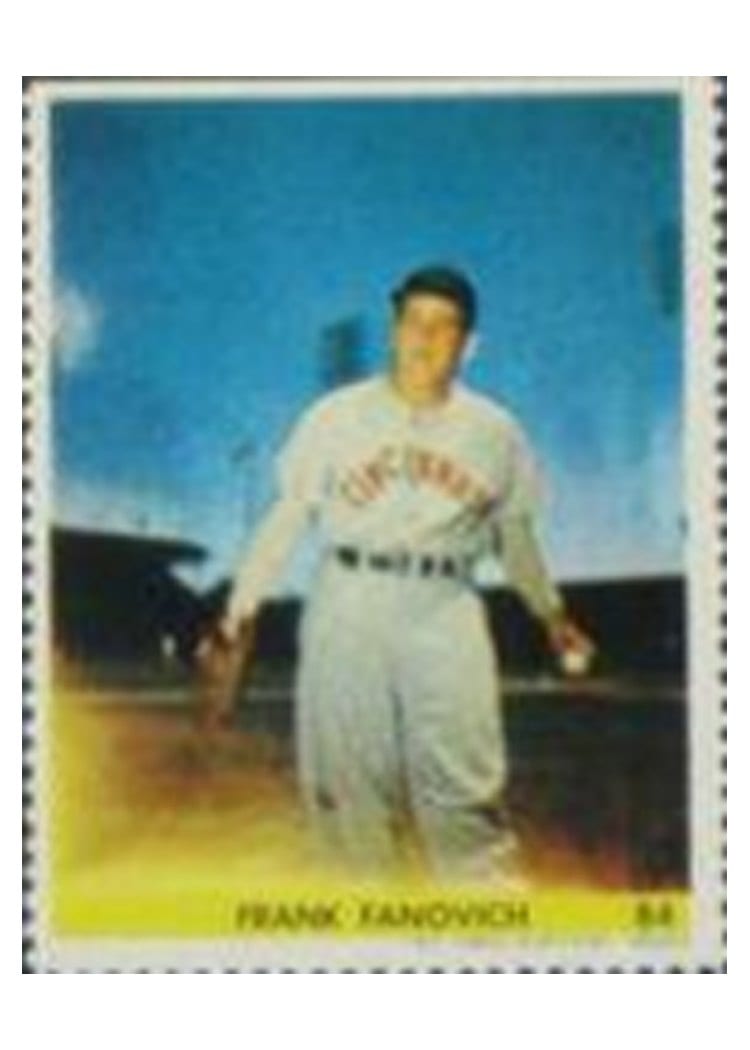 1949 Eureka Sportstamps Frank Fanovich #84 card