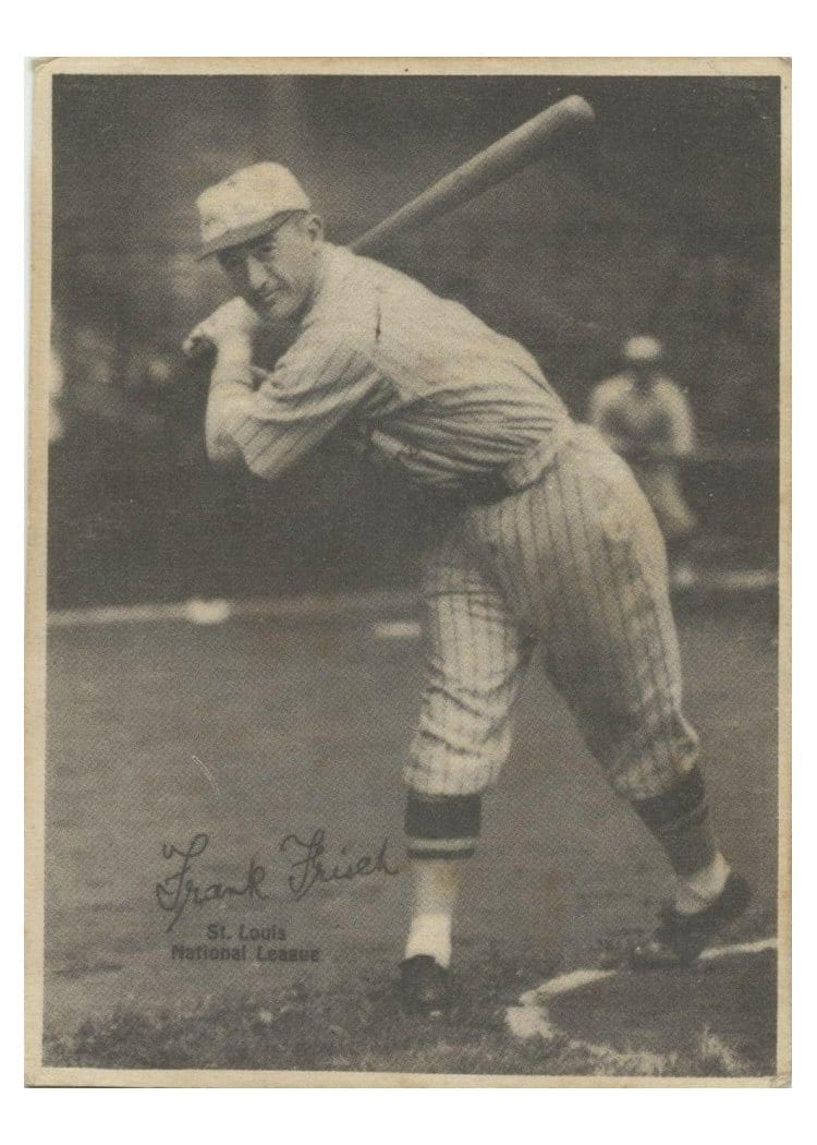1929 R316 Kashin Publications Frank Frisch card