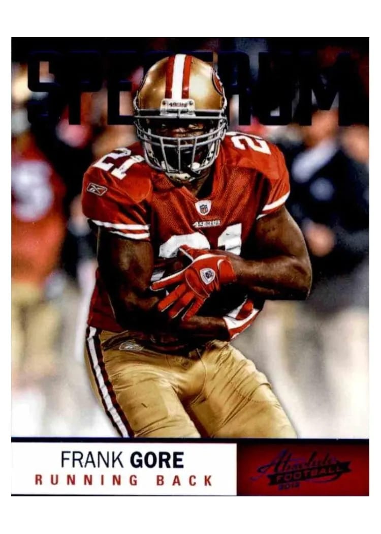 2012 Panini Absolute Frank Gore #80 card