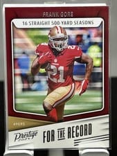 2024 Panini Prestige For the Record Frank Gore #FR-FG card