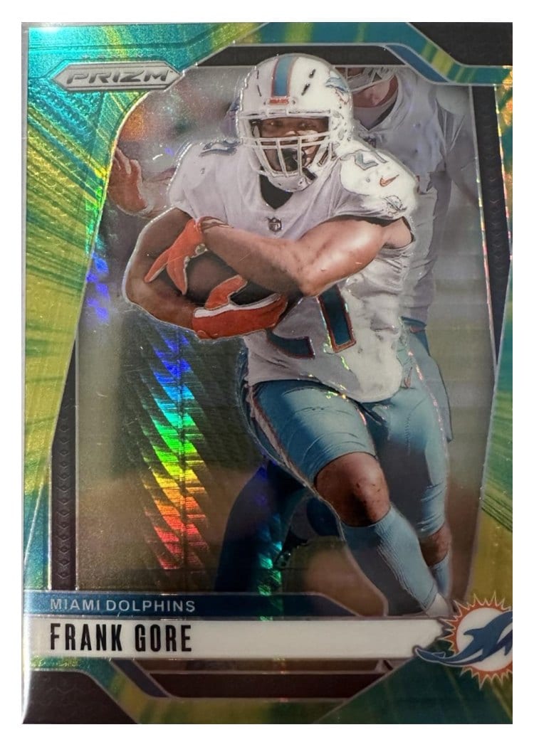 2024 Panini Prizm Base Set Frank Gore Hyper #184 card