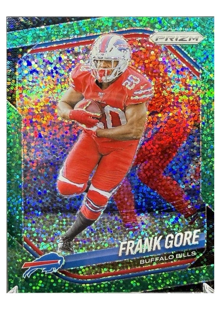 2025 Panini Prizm Base Set Frank Gore Green Sparkle #140 card