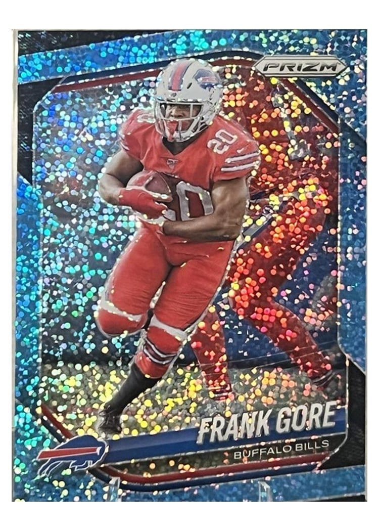 2025 Panini Prizm Base Set Frank Gore Blue Sparkle #140 card