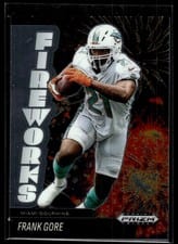 2025 Panini Prizm Black Fireworks Frank Gore #25