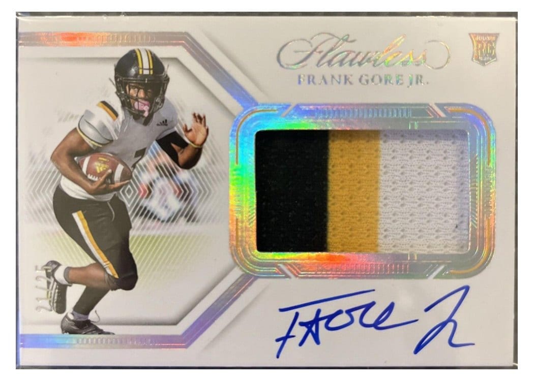 2024 Panini National Treasures Collegiate Flawless Rookie Patch Autographs Horizontal Frank Gore Jr. #138 card