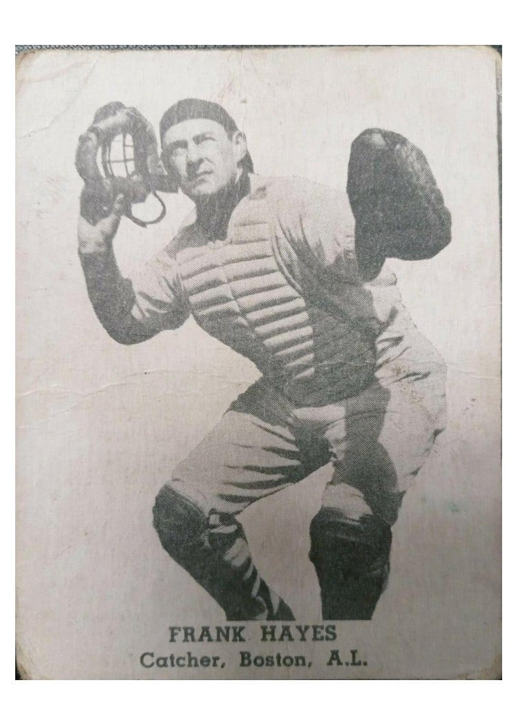 1947 Tip Top Bread Frank Hayes card